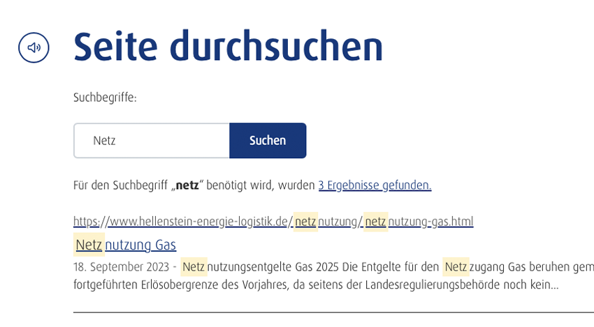 Beispiel Suche